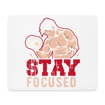 Gym Fitness Bodybuilding - Mouse Pad (horizontal) - white - Front