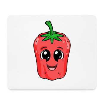Paprika - Mousepad (Querformat) - Weiß - Vorne