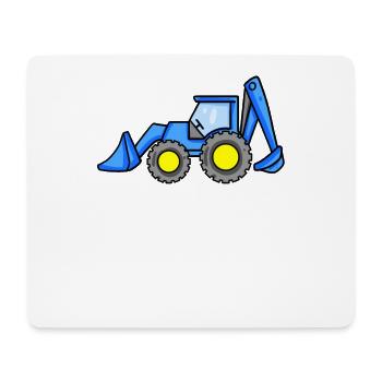 Chantier de chantier de dragage - Tapis de souris (format paysage) - blanc - Devant