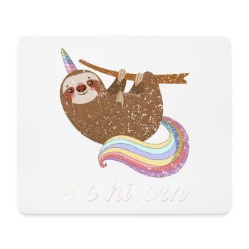 Slothicorn Sloth Unicorn Cute Funny Shirt - Mouse Pad (horizontal) - white - Front