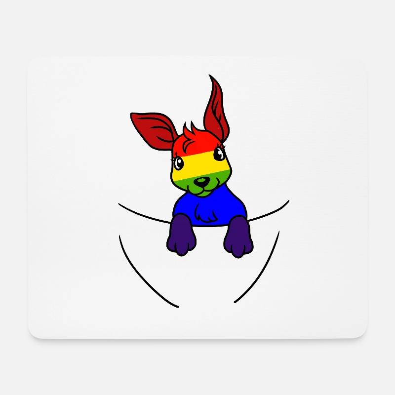 Koala LGBT Regenbogenfahne Gay Pride Gay - Mousepad (Querformat) - Weiß
