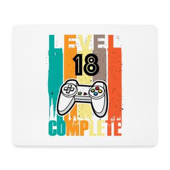 Level 18 Complete Controller 18th Birthday - Mouse Pad (horizontal) - white - Front