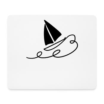 voile - Tapis de souris (format paysage) - blanc - Devant