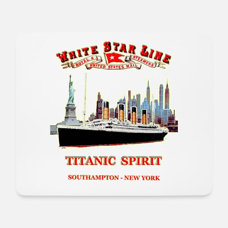 PHANTOM DER TITANIC IN NEW YORK - Mousepad (Querformat) - Weiß