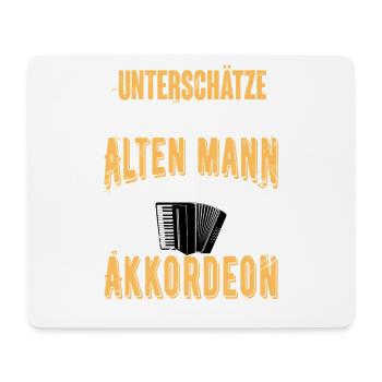 Akkordeon - Mousepad (Querformat) - Weiß - Vorne