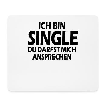 Single - Mousepad (Querformat) - Weiß - Vorne