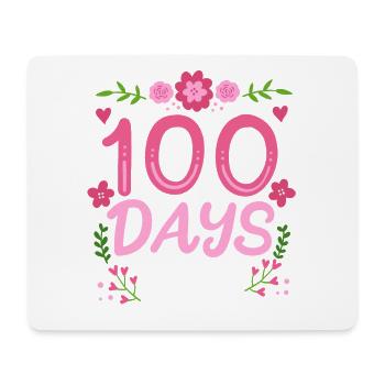 100 Tage Schule Lehrer Schüler - Mousepad (Querformat) - Weiß - Vorne