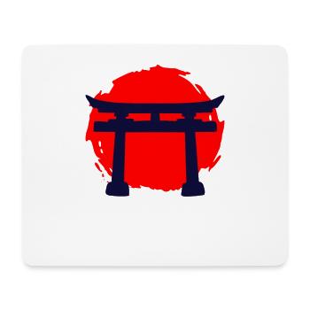 A Temple In A Red Sunset - Mouse Pad (horizontal) - white - Front