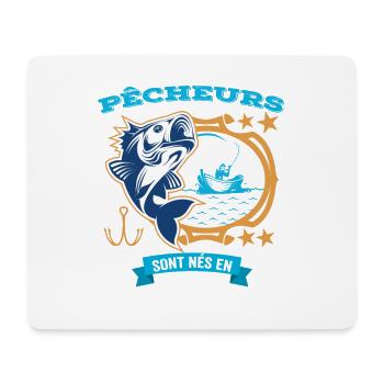 Anniversaire Pour Meilleur Pêcheur né en Juillet - Tapis de souris (format paysage) - blanc - Devant