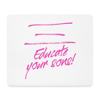 Protect Your Daughters Educate Your Sons Feminist - Tapis de souris (format paysage) - blanc - Devant