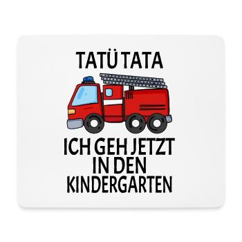Kindergarten Feuerwehr Geschenk - Mousepad (Querformat) - Weiß - Vorne