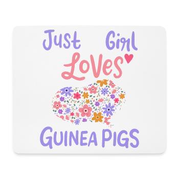 Meerschweinchen Meerschweinchen-Liebhaber - Mousepad (Querformat) - Weiß - Vorne