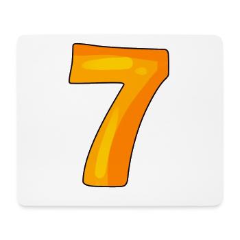 7 - Mousepad (Querformat) - Weiß - Vorne