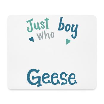 Gänse Gans Gänseliebhaber - Mousepad (Querformat) - Weiß - Vorne