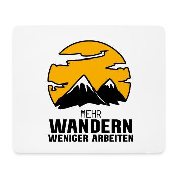 Berg Berge Berggipfel Gipfel Wandern Wanderer - Mousepad (Querformat) - Weiß - Vorne