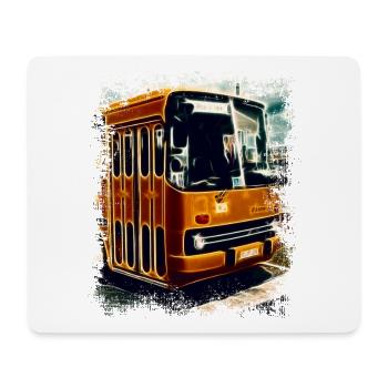 Vintage Ikarus Bus - Tapis de souris (format paysage) - blanc - Devant