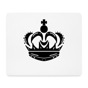 Couronne - Tapis de souris (format paysage) - blanc - Devant