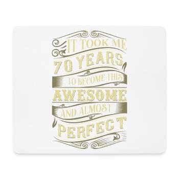 70. Geburtstag - Mousepad (Querformat) - Weiß - Vorne