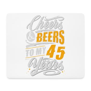 45e anniversaire de la bière - Tapis de souris (format paysage) - blanc - Devant