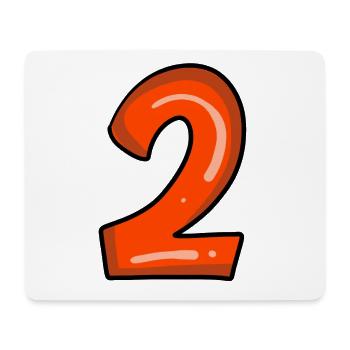2 red - Mouse Pad (horizontal) - white - Front