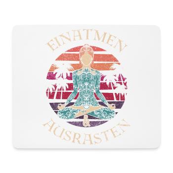 Einatmen Ausrasten Atme Ein Raste Aus Meditation - Mousepad (Querformat) - Weiß - Vorne