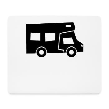Caravane Camping Camping Camper - Tapis de souris (format paysage) - blanc - Devant