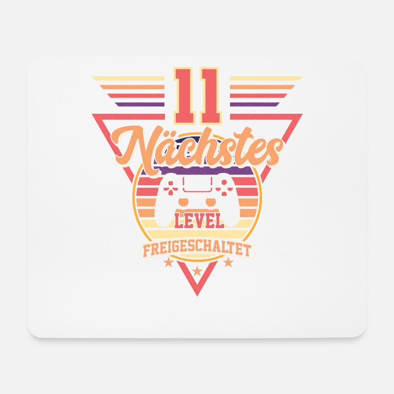 11. Geburtstag Level Freigeschaltet - Mousepad (Querformat) - Weiß