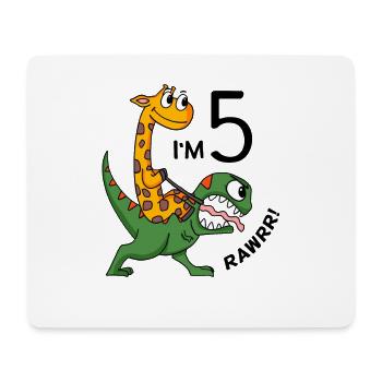 5. Geburtstag - 5 Jahre alt - Kindergeburtstag - Mousepad (Querformat) - Weiß - Vorne