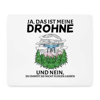 Drone Drohne Drohnen - Mousepad (Querformat) - Weiß - Vorne
