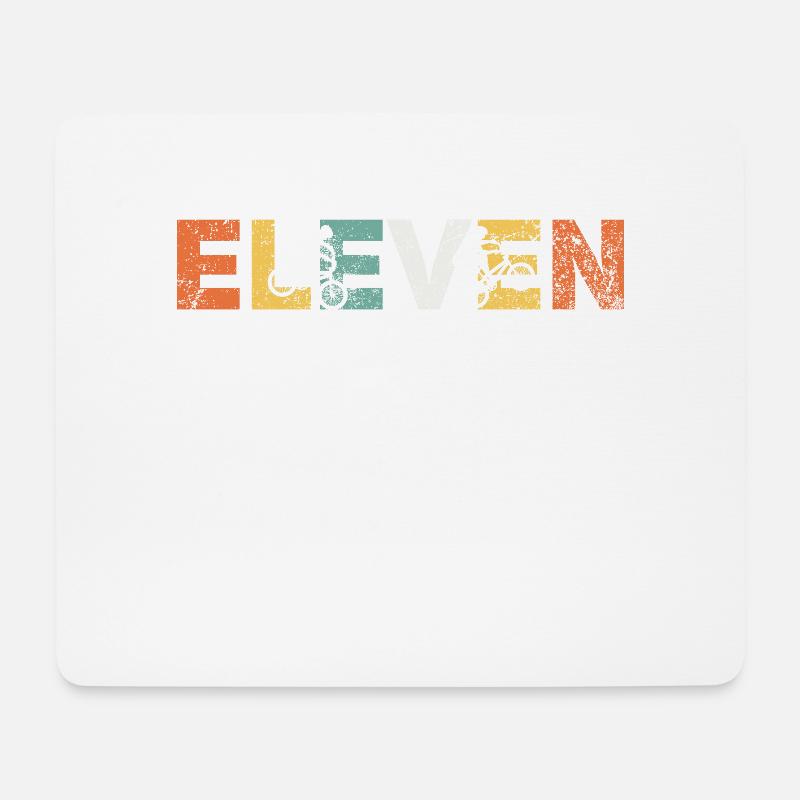 11. Geburtstag BMX Biker - Mousepad (Querformat) - Weiß