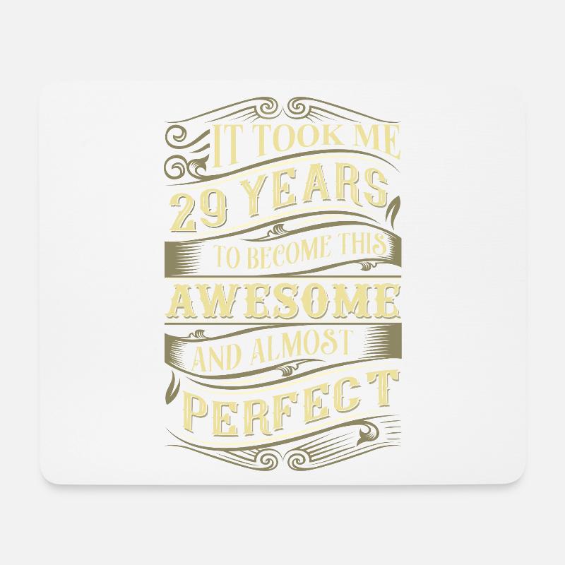 29. Geburtstag - Mousepad (Querformat) - Weiß