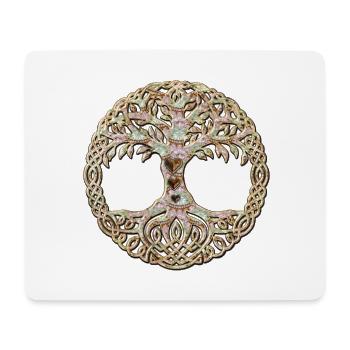 Elegant Celtic tree - Mouse Pad (horizontal) - white - Front