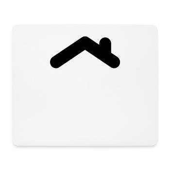 Toit - Tapis de souris (format paysage) - blanc - Devant