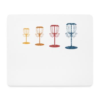Discgolf Discgolfer - Mousepad (Querformat) - Weiß - Vorne