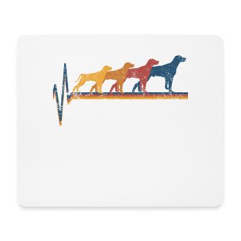 Weimaraner Weimaraner-Besitzer - Mousepad (Querformat) - Weiß - Vorne