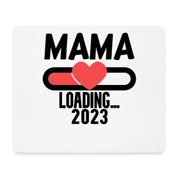 Mama 2023 - Werdende Mutter 2023 loading - Mousepad (Querformat) - Weiß - Vorne