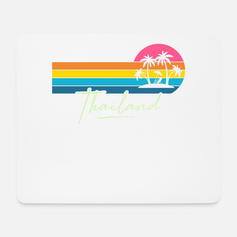 Thailand - Mousepad (Querformat) - Weiß