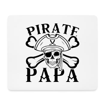 Pirate Papa Citation amusante pour les pirates - Tapis de souris (format paysage) - blanc - Devant