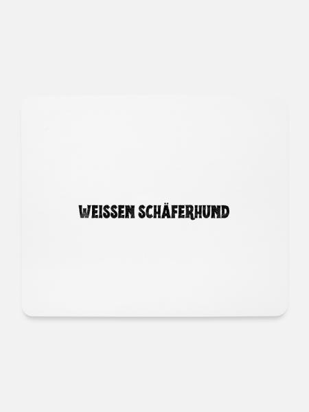 Einen deutschen Schäferhund kann jeder führen... - Mousepad (Querformat) - Weiß