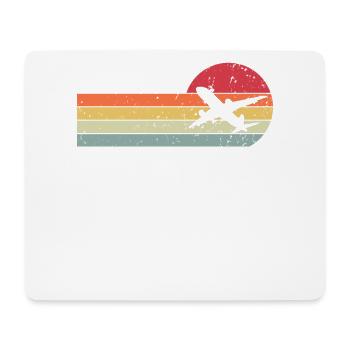 Flugzeug - Mousepad (Querformat) - Weiß - Vorne
