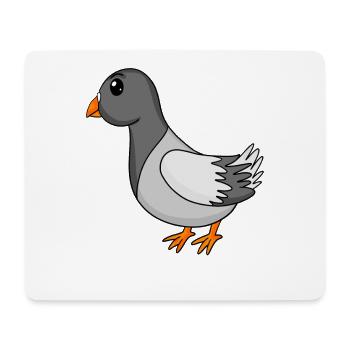 Colombe - Tapis de souris (format paysage) - blanc - Devant