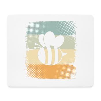 Bee - Mouse Pad (horizontal) - white - Front