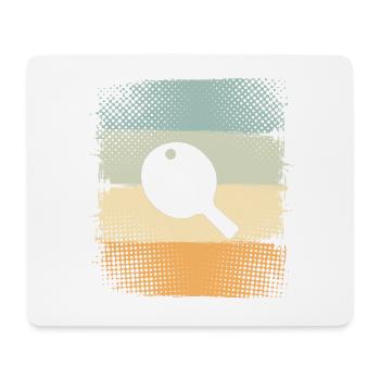 Ping-pong - Tapis de souris (format paysage) - blanc - Devant