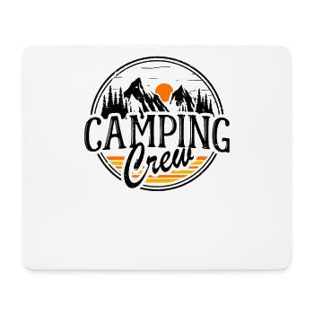 Camping Crew Zelt Abenteuer Camp Natur Camper Team - Mousepad (Querformat) - Weiß - Vorne
