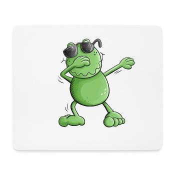 Grenouille cool avec des lunettes de soleil Make the Dab Dance - Tapis de souris (format paysage) - blanc - Devant