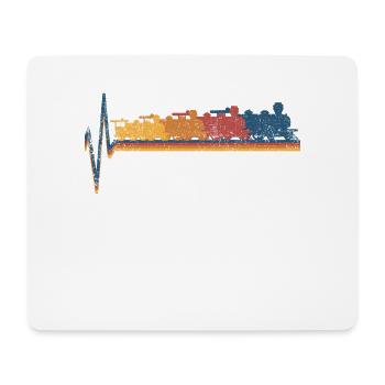 Züge Lokomotiven Eisenbahn - Mousepad (Querformat) - Weiß - Vorne