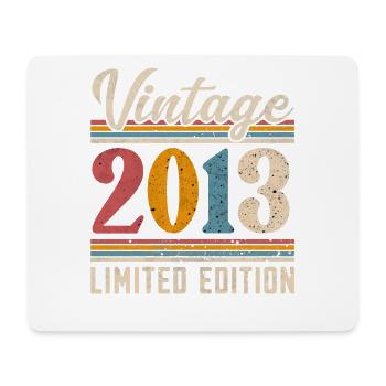 2013 Year of birth Vintage Retro Vintage - Mouse Pad (horizontal) - white - Front