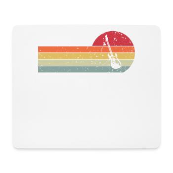 Guitare - Tapis de souris (format paysage) - blanc - Devant