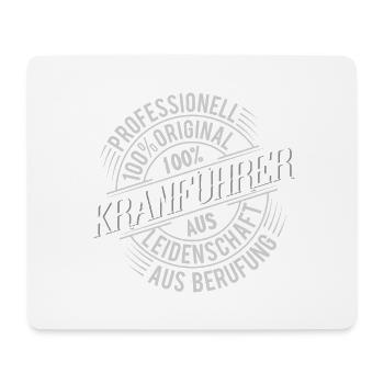 Kranführer - Mousepad (Querformat) - Weiß - Vorne