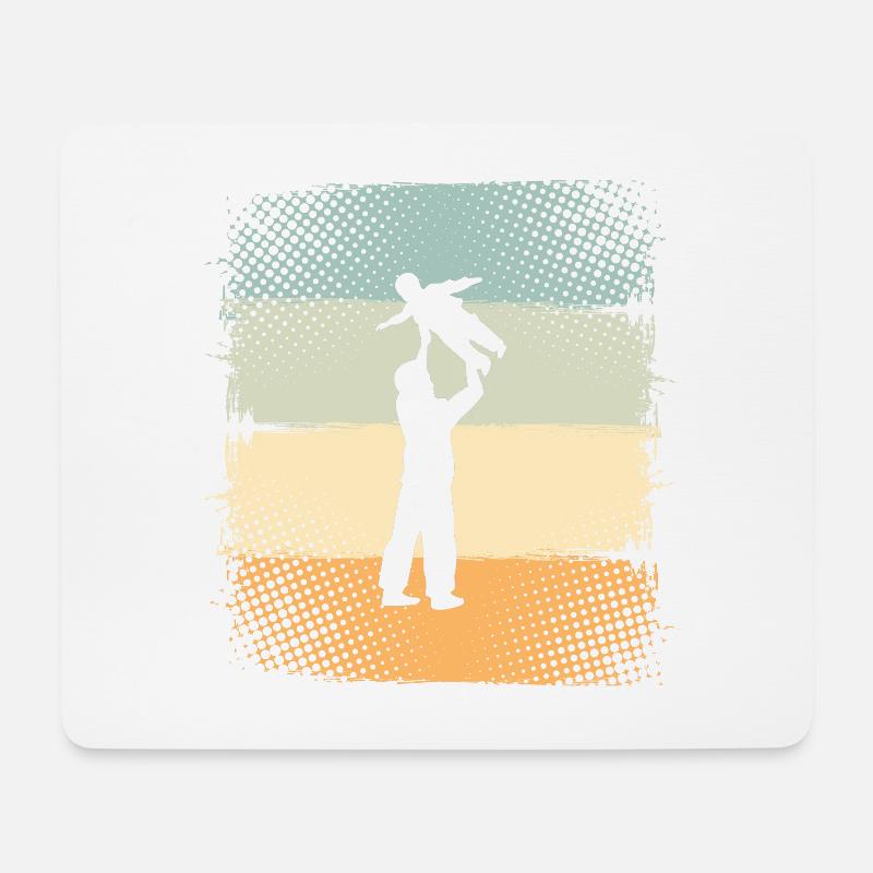 Vater Und Sohn - Mousepad (Querformat) - Weiß